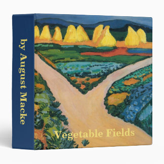 Vegetable Fields by August Macke, Vintage Fine Art Binder
