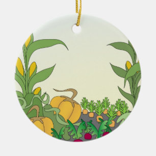 Vegetable Garden Ceramic Ornament