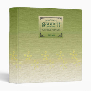 Vegetable Garden Journal/ Binder