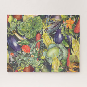 Vegetable Garden Menagerie Jigsaw Puzzle
