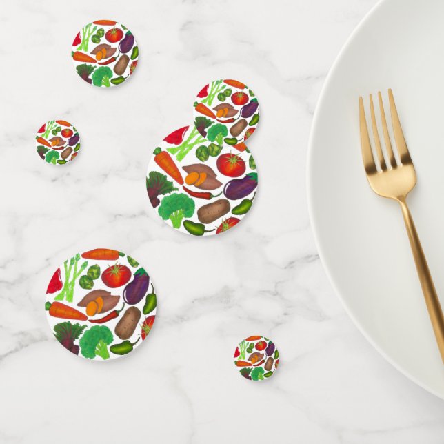 Vegetable Garden Produce Greenmarket Veggies Confetti (Group)