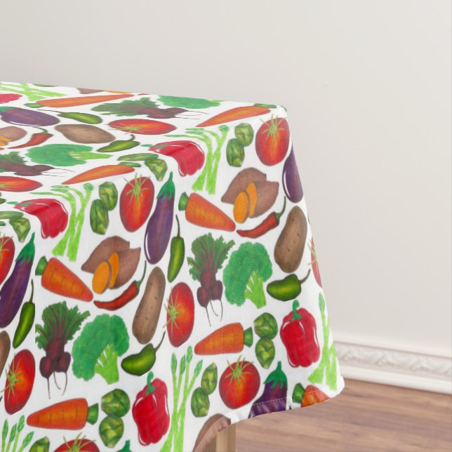 Vegetable Garden Produce Greenmarket Veggies Tablecloth (In Situ)