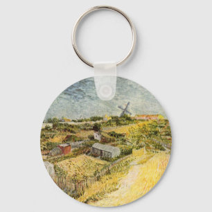 Vegetable Gardens, Montmartre by Vincent van Gogh Keychain