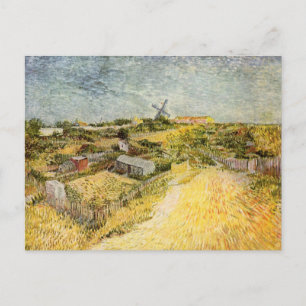 Vegetable Gardens, Montmartre by Vincent van Gogh Postcard