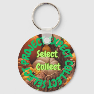 Vegetable Icon key rings– Select Project Design Keychain