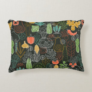 Vegetable Icons   Accent Pillow