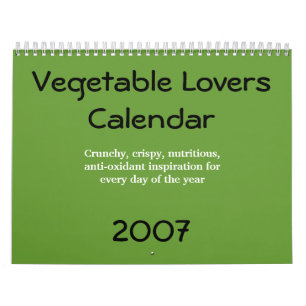 Vegetable Lovers Calendar