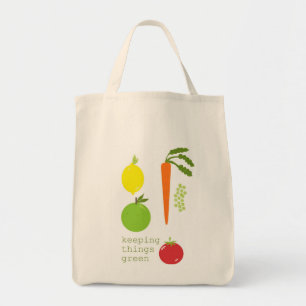 Vegetable Organic Reusable Grocery Tote