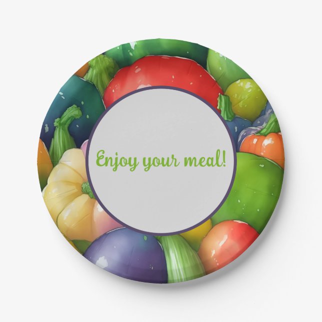 vegetable paper plate (Front)