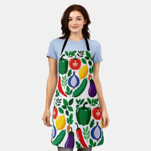 Vegetable pattern apron
