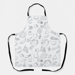 Vegetable pattern , sketch apron