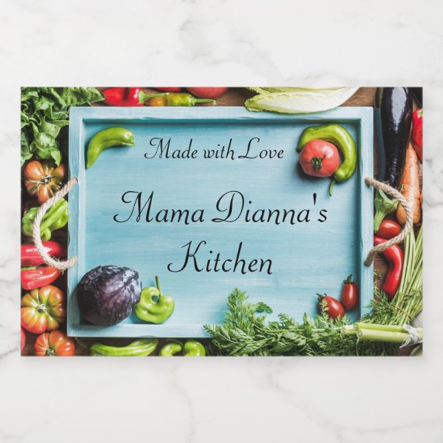 Vegetable Personalized Food Label (Single Label)