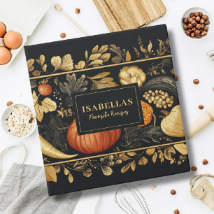 Vegetable Recipe Cookbook Food Watercolor Binder