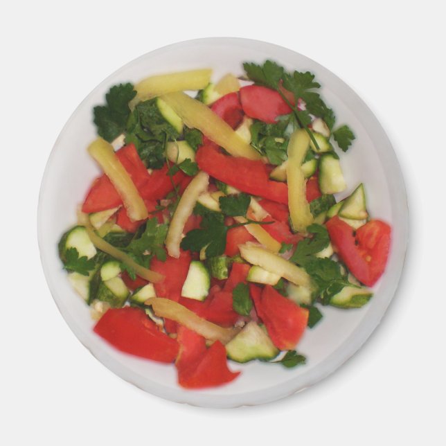 Vegetable salad magnet (Front)