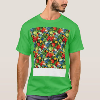 Vegetable Seamless Pattern Veggie Leafy Green Sala T-Shirt