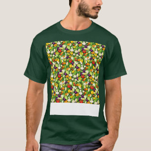 Vegetable Seamless Pattern Veggie Leafy Green Sala T-Shirt