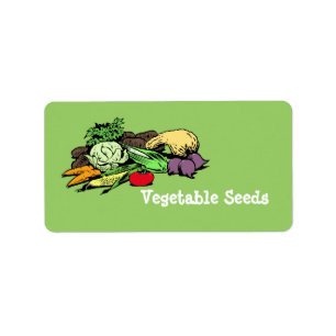 Vegetable Seed Labels