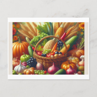 Vegetables and Fruit,  Postcard