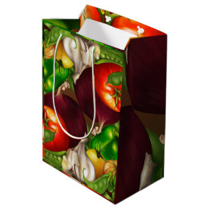 Vegetables and Herbs Organic Natural Veggies Food Medium Gift Bag