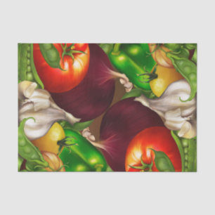 Vegetables and Herbs Organic Natural Veggies Food Tissue Paper