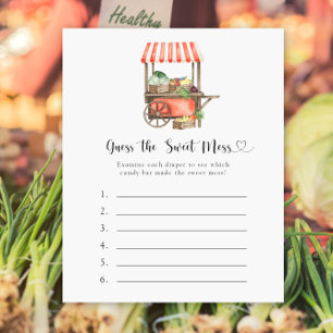 Vegetables baby shower - Guess the Sweet Mess