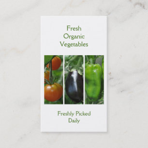Vegetables business card