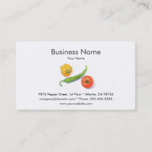 Vegetables Business Card Template