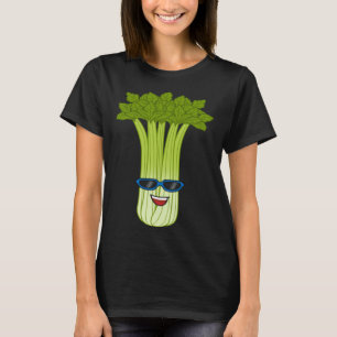 Vegetables Celery Ironic Saying Leek Healthy Food T-Shirt