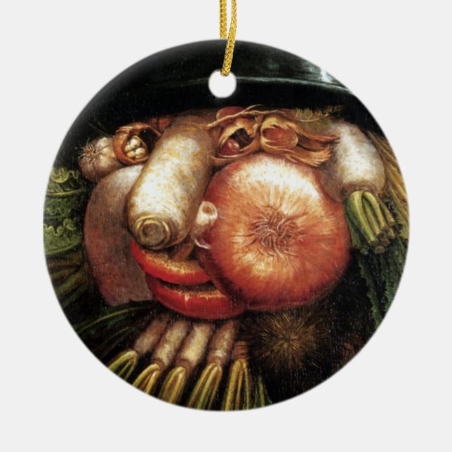 Vegetables Ceramic Ornament (Front)