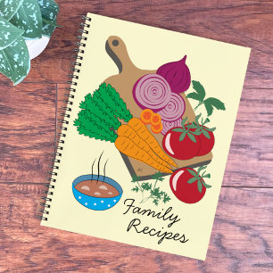 Vegetables Family Recipes Notebook