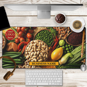 Vegetables Food Groceries Farmers Desk Mat