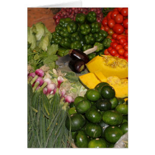 Vegetables Fresh Ripe Garden Harvest Note Card