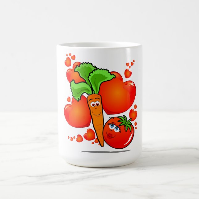 Vegetables in love, mug (Center)