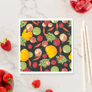 Vegetables Pattern Napkin