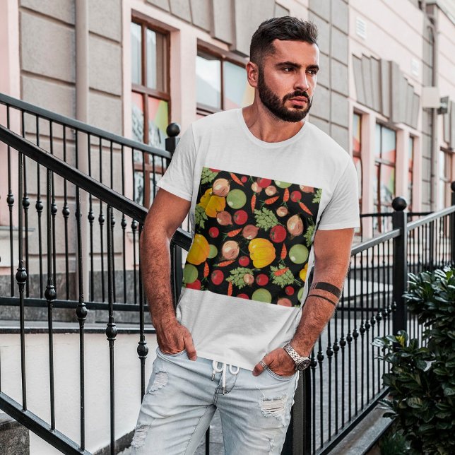 Vegetables Pattern T-Shirt (Creator Uploaded)