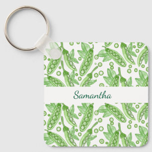 Vegetables Peas Keychain
