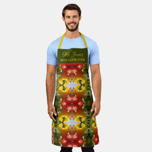 Vegetables Peppers Best Cook Ever Add Name Funny Apron