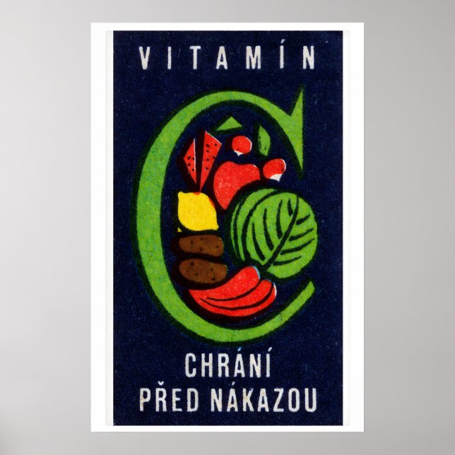 Vegetables Protect Against Infection - Matchbox Poster (Front)