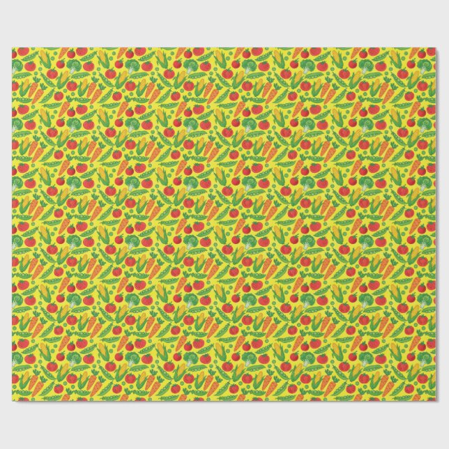 vegetables wrapping paper (Flat)