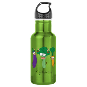 Vegetabulls Vegetable Bulls Funny Water Bottle