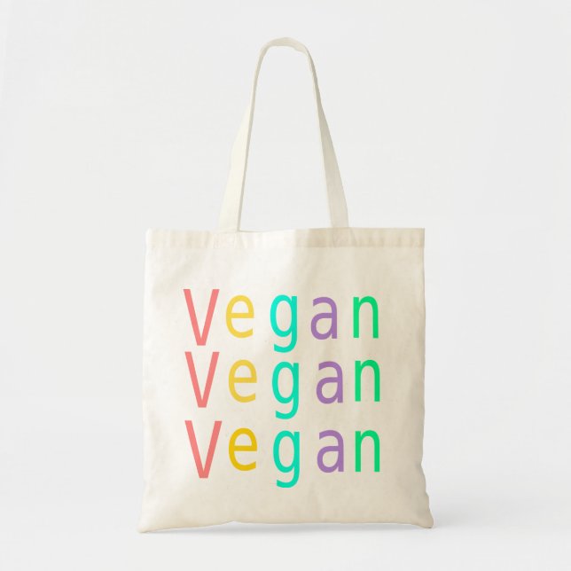 Végétalien. droits des animaux. sac de fourre-tout (Devant)