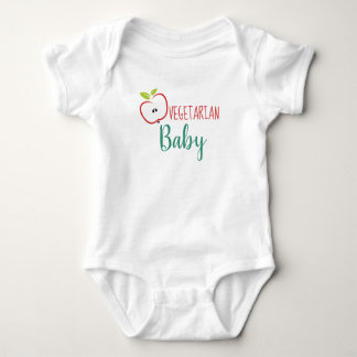 Vegetarian Baby Modern Design Bodysuit