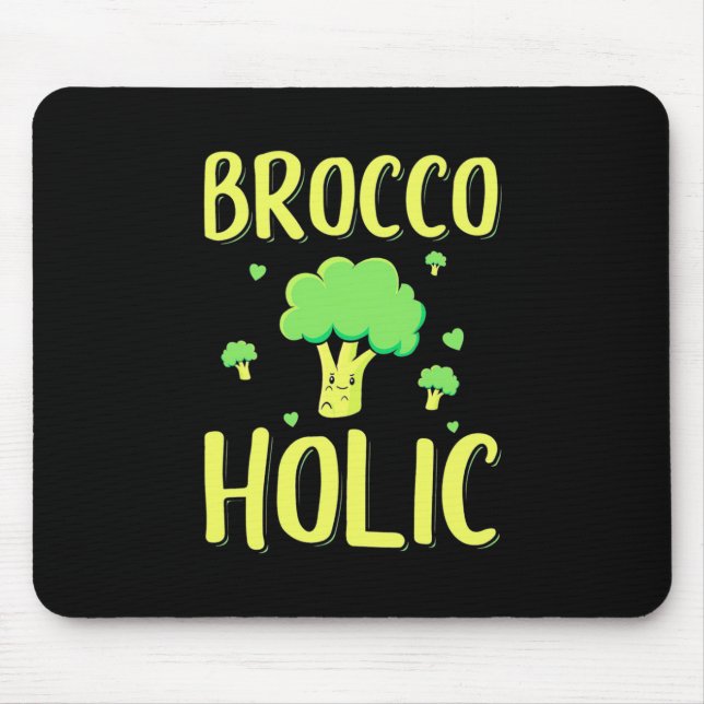 Vegetarian Brocco Holic Mouse Pad (Front)