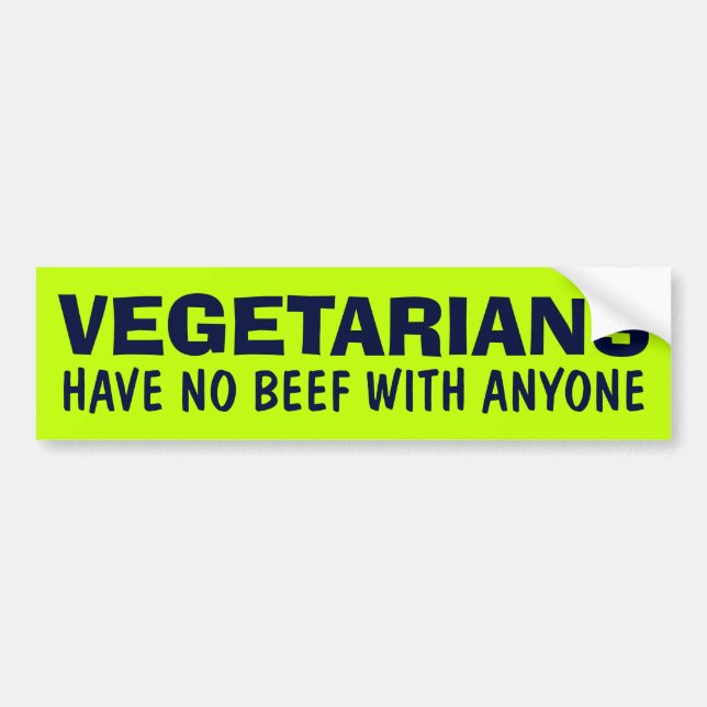 Vegetarian Bumper Sticker (Front)