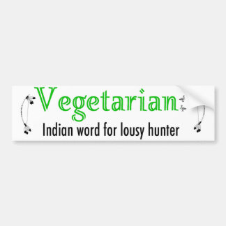 vegetarian bumper sticker