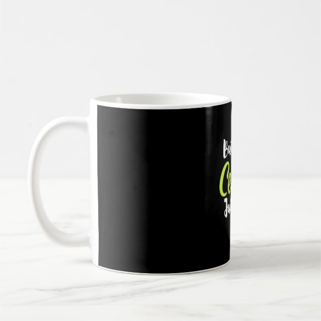 Vegetarian But First Celery Juice Coffee Mug (Left)