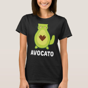 Vegetarian Cat Avocado Avocat Avogato Avocato Cat T-Shirt