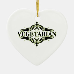 Vegetarian Ceramic Ornament