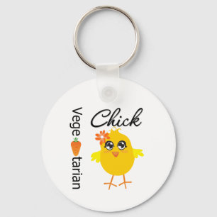 Vegetarian Chick Keychain
