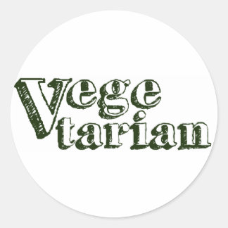 Vegetarian Classic Round Sticker